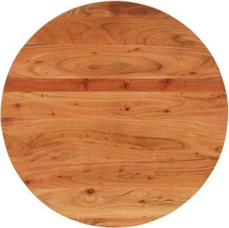 vidaXL Tablero De Mesa Redondo Madera Maciza De Acacia &Oslash;90x3,8 Cm Vidaxl