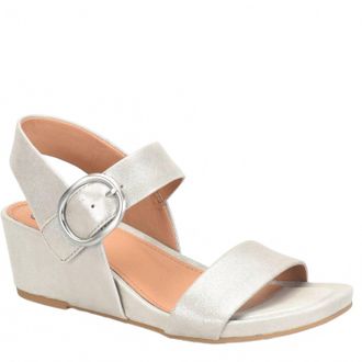 S&ouml;fft Womens Vaya Sandal In Silver/stone