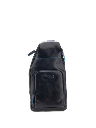 Piquadro leather backpack - Black