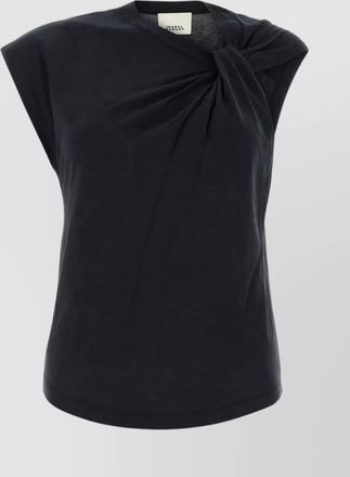Isabel Marant cotton asymmetric cutout sleeveless t-shirt