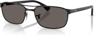 Ray-Ban Metalen Zonnebril - Heren - Zonnebrillen - Zwart - 60 MM - Accessoires
