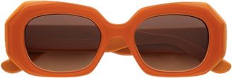 Emmanuelle Khanh Orange Dixie Bio-Nylon Geometric Sunglasses