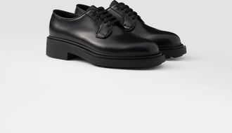 Prada Brushed leather derby shoes