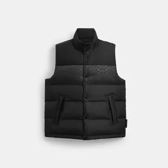Coach Reversible Colorblock Down Vest
