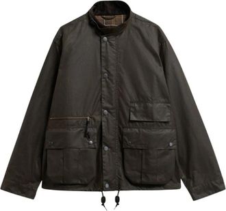 Barbour Modified Ursula Waxed Jacket - Heren - Zomerjassen - Bruin - M - Katoen - Jassen