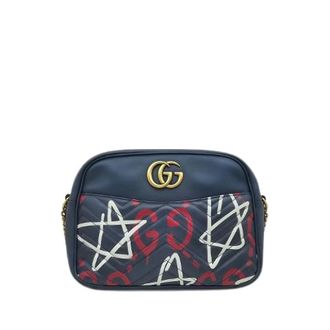 Gucci Pre-owned GG Marmont Ghost Crossbody Bag - - Pre-owned - Donna - Blu - ONE SIZE