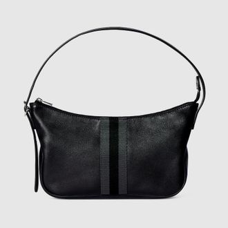 Gucci Lunetta Small Crossbody Bag, Black, Leather
