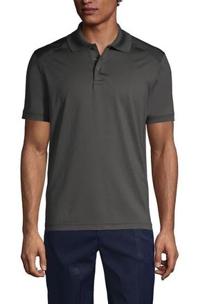 Lands End School Uniform Young Short Sleeve Rapid Dry Polo Shirt in Soapstone at Nordstrom, Size X-Large
