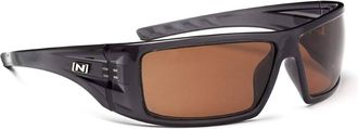 Optic Nerve Unisex Kato Sunglasses In Crystal Gray, Polarized Copper Lens