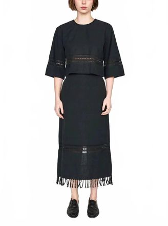Mirth Lombok Midi Skirt In Black