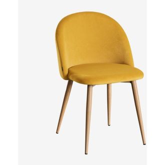 Sklum Pack 2 Sedie da pranzo in velluto Kana Sklum Mostarda