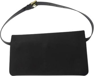 Burberry Pre-owned Belt Bags, female, Black, Size: ONE SIZE Pre-owned Slim Belt Bag