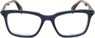 Rag & Bone Mens Blue Rectangular Eyeglass Frames RNB7030