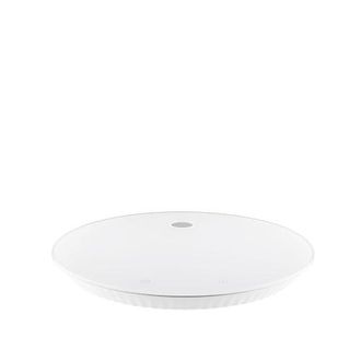 Alessi Pliss&eacute; Mdl16 Balanza De Cocina Digital Con Soporte Mural, Vidrio Templado Y Resina Termopl&aacute;stica, Carga Usb-c, Blanco