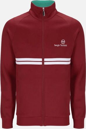 Sergio Tacchini Mens Sergio Tacchini New Dallas Track Top Jacket Rhubarb/Gardenia/Aruba Blue - Red - Size: 42/Regular