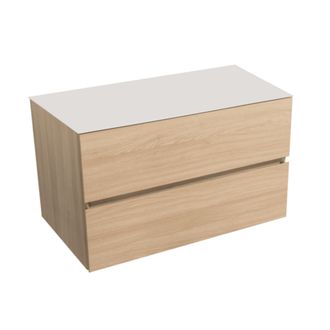 Puma Naturel Verona Mueble De Madera Clara Con Dos Cajones 85x52x50 Cm (verona86sdbu)