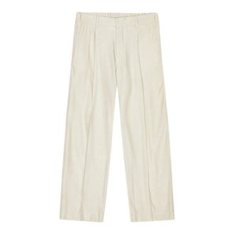 Nn.07 Nn07, Heren, Broeken, Beige, Maat: W30 Linnen