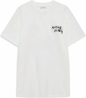 Anine Bing Mujer, Camisetas, Blanco, Talla: M