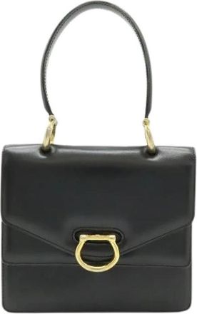 Celine Pre-owned Lederen Handtas - Dames - Vintage Handtas - Zwart - ONE Size - Leer - Vintage
