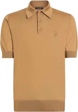Dolce & Gabbana Stijlvolle Gebreide Trui - Heren - Polos - Beige - L - Tops