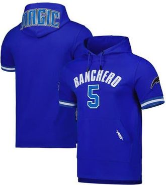 Pro Standard Mens Pro Standard Paolo Banchero Royal Orlando Magic Name & Number Short Sleeve Pullover Hoodie at Nordstrom, Size Large