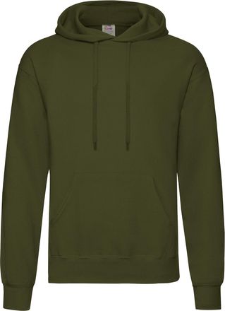 Fruit Of The Loom Unisex Volwassenen Klassiek Sweatshirt met capuchon (Klassieke Olijf)