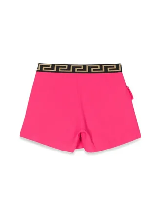 Versace Acetate-Viscose Shorts - Fuchsia
