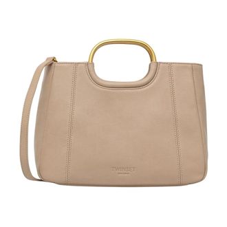 Twinset Tassen, Dames, Beige, ONE Size, Leer, Tote Bag