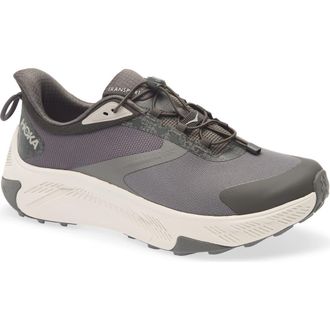 Hoka One One Transport 2 Water Repellent Hiking Sneaker in Gravel /Stucco at Nordstrom, Size 10.5