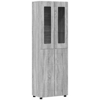 vidaXL Highboard FLORIN Grey Sonoma 60 x 35 x 182 cm Engineered Wood vidaXL