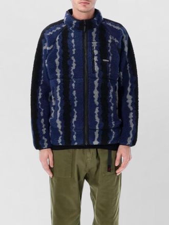 Gramicci ripple sherpa fleece jacket stand collar
