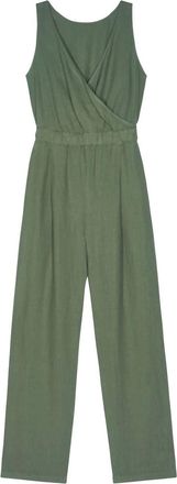 Nation Ltd Womens Kiera V-Neck And Easy Elastic Waist Jumpsuit In Seaspray