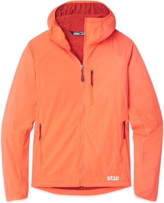 Stio | Womens Dawner Hooded Jacket, Size Extra Small in Neon Bloom
