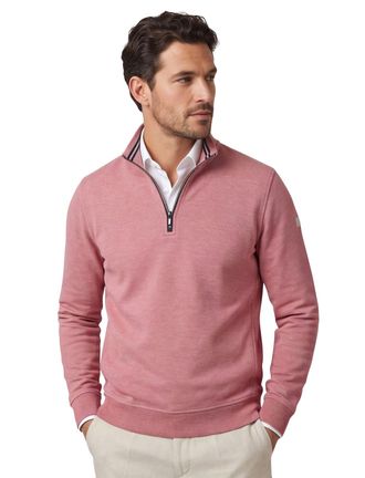 Baileys trui Baileys normale fit roze half zip