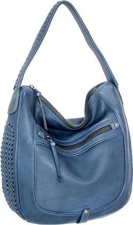 Nino Bossi Elina Hand-Dyed Vintage Leather Hobo Bag