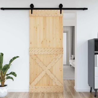 vidaXL Vidaxl - Puerta Narvik Madera Maciza Pino 95x210 Cm