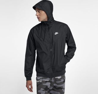Nike Mens Nike Windrunner Hooded Woven Windbreaker Sports Jacket 727325-010