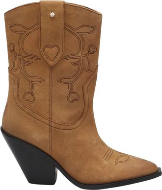 Fab By Fabienne Chapot Bruine Cowboylaarzen met Puntneus - Dames - Cowboylaarzen - Bruin - 41 EU - Leer - Schoenen