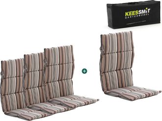 Kees Smit Madison Fiber hoog tuinkussen set van 4