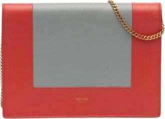 Celine Pre-owned Clutches, female, Multicolor, Size: ONE SIZE Pre-owned Vintage Leather Crossbody Bag