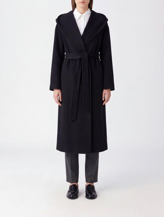 IVY OAK Long Pure Wool Robe Coat with Belt