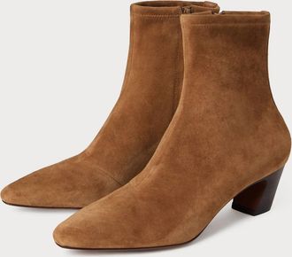 Loeffler Randall Womens Doria Suede Ankle Boot In Cacao