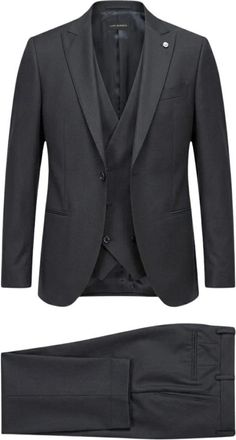 Luigi Bianchi Mantova Single-Breasted Driekleding Set - Heren - Business pakken - Zwart - M - Kostuums