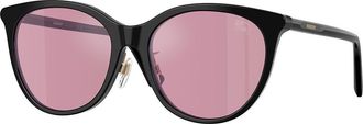 Burberry BE4464D Asian Fit 300130 Womens Sunglasses Black Size 56