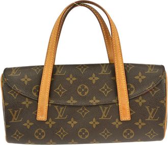 Louis Vuitton Sonatine Handbag Monogram Canvas Brown Canvas Handbag (Pre-Owned)