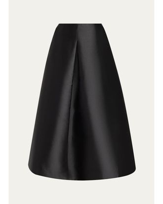 SIMKHAI Vexa Satin Midi Skirt