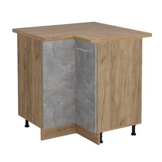 Vicco Armario De Esquina R-line, Hormig&oacute;n, 75.6 Cm, Et Roble