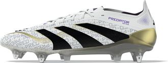 adidas Mens Predator Elite Soft Ground Football Boot in Ftwr White/Core - Size UK 6.5