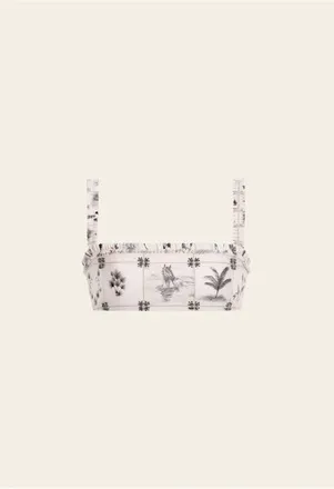 Agua Bendita Olmo Arena Bikini Top in Ivory at Nordstrom, Size X-Small