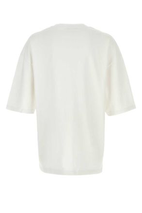 Willy Chavarria Mens White Cotton Oversize Chavarria Prayer Services T-Shirt Exterior Exterior: T-shirts And Polos